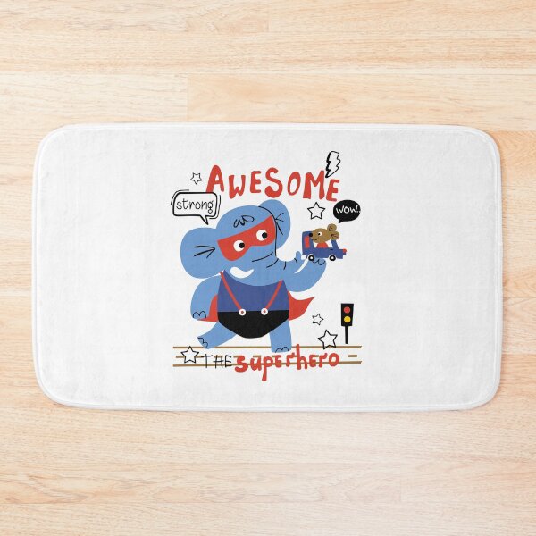 Item preview, Funny superhero elephant, superhero elephant with mini mouse, superhero elephant designed and sold by GreyStanzione1.