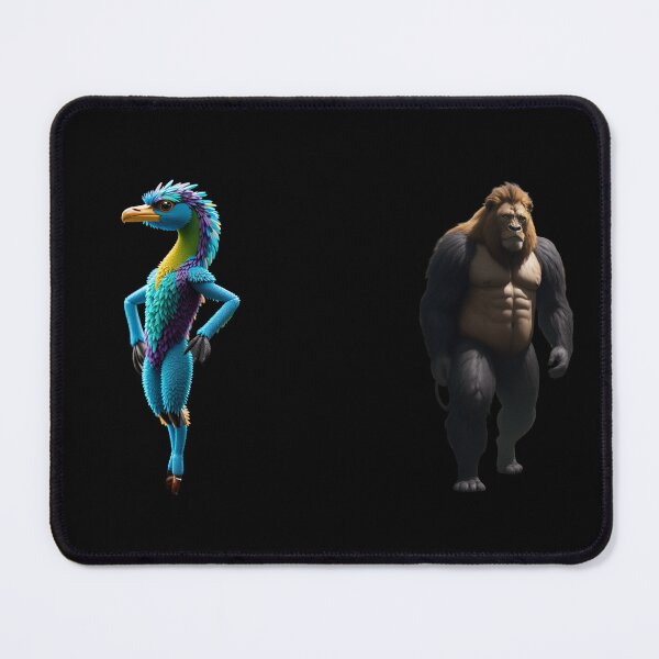 Item preview, Collections of freak mutant gorillas and lions to decorate your house in adhesive paper designed and sold by Carlos Gudino.