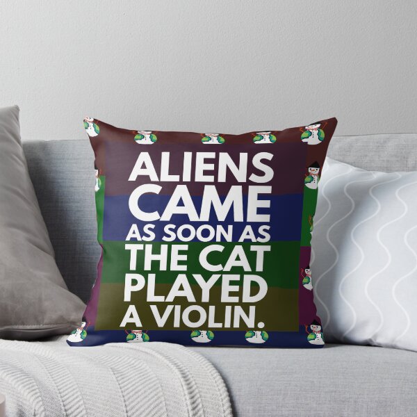 Item preview, aliens came cat played violin designed and sold by Storiesforyou.