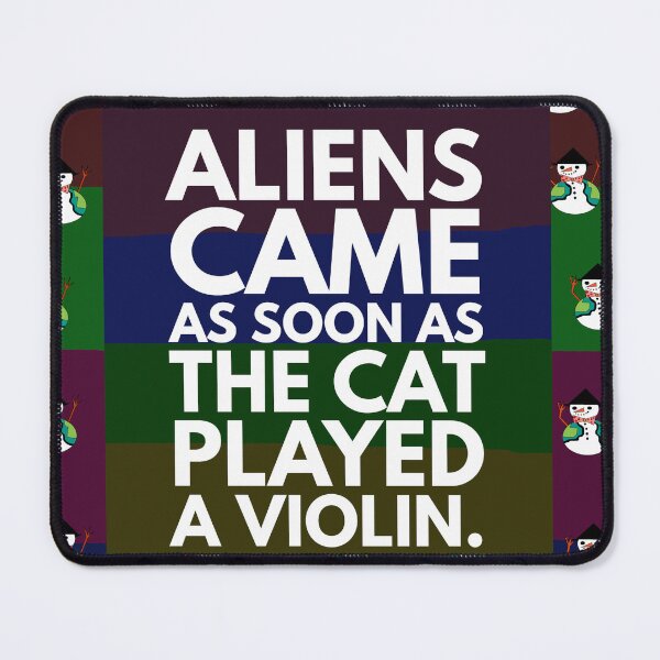 Item preview, aliens came cat played violin designed and sold by Storiesforyou.