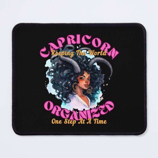 Item preview, Capricorn: Keeping The World Organized, One Step At A Time. capricorn saying designed and sold by ZodiacWonders.
