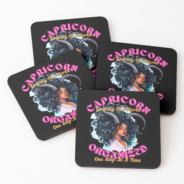 Item preview, Capricorn: Keeping The World Organized, One Step At A Time. capricorn saying designed and sold by ZodiacWonders.