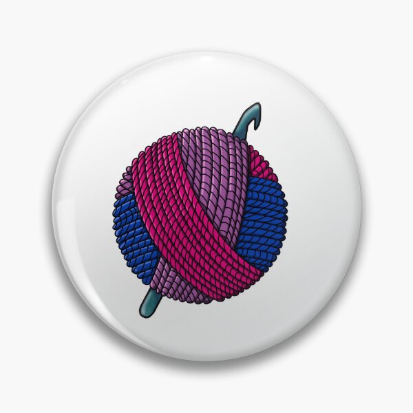 Item preview, Bisexual Pride yarn with crochet hook designed and sold by vividcrocodile.