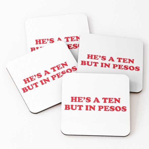 Item preview, HES A TEN BUT IN PESOS FUNNY FILIPINO STATEMENT TEE designed and sold by aydapadi.