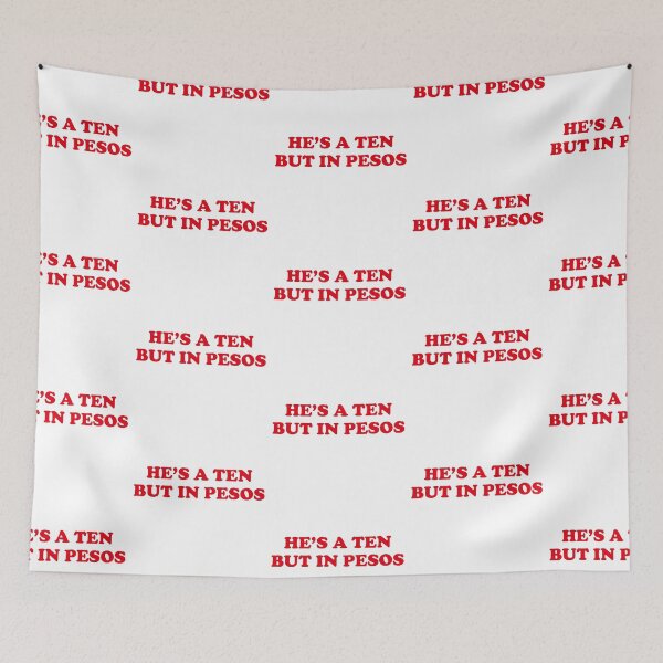 Item preview, HES A TEN BUT IN PESOS FUNNY FILIPINO STATEMENT TEE designed and sold by aydapadi.
