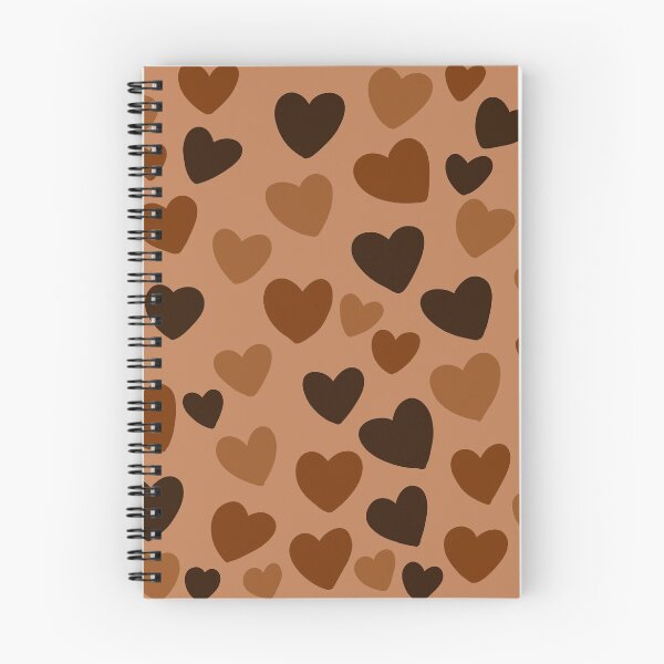 Item preview, Chocolate scattered hearts pattern  designed and sold by charmednight.
