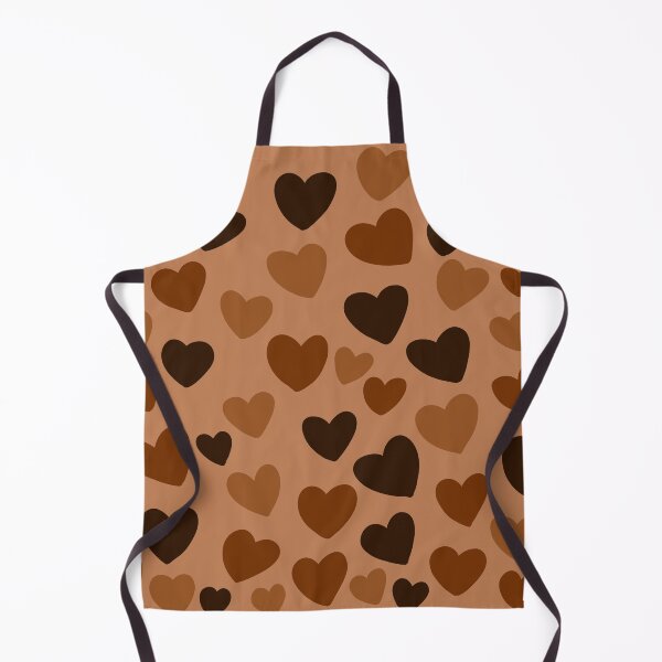 Item preview, Chocolate scattered hearts pattern designed and sold by charmednight.