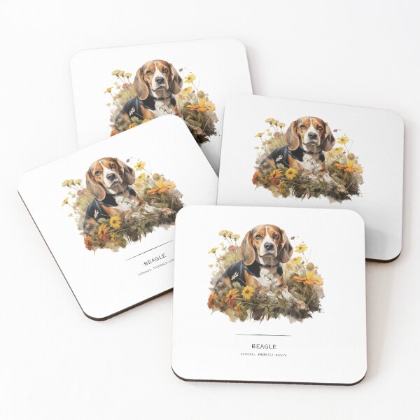 Item preview, Beagle Dog Watercolor Portrait - Curious, Friendly, Lively. designed and sold by PhotoObjects.