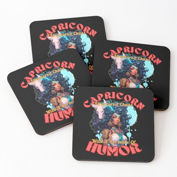 Item preview, Capricorn: Structured Chaos With A Sprinkle Of Humor. capricorn astrology designed and sold by ZodiacWonders.