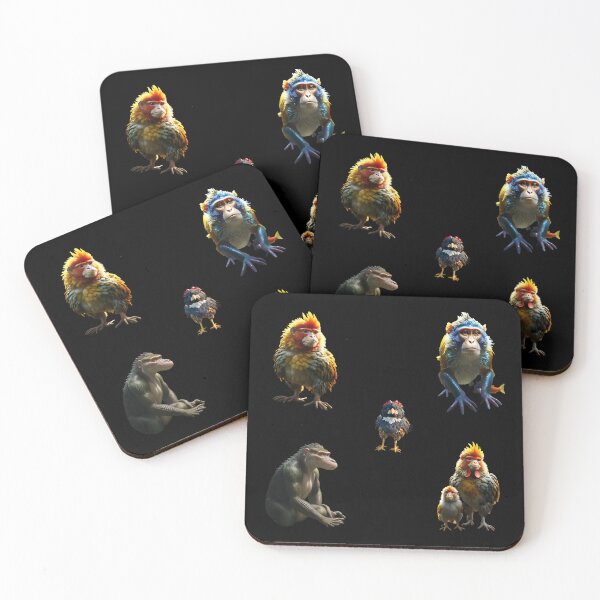 Item preview, Freak Collections of mutant monkeys perfect to decorate your house with adhesive paper designed and sold by Carlos Gudino.