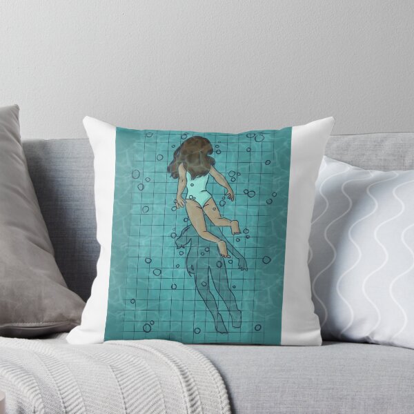 Item preview, Girl swimming print designed and sold by RuDrawz.
