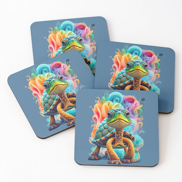 Item preview, colorful turtle designed and sold by Mas-Fashion-Cr.