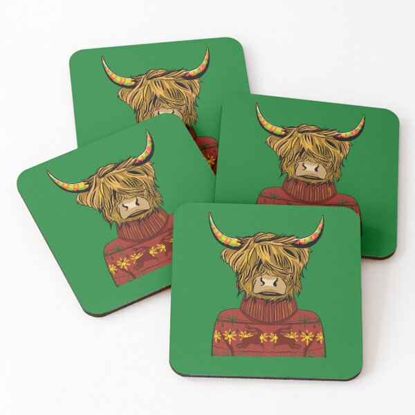Item preview, Scottish Highland Cow Wearing A Red Sweatshirt designed and sold by I Am Cuta.