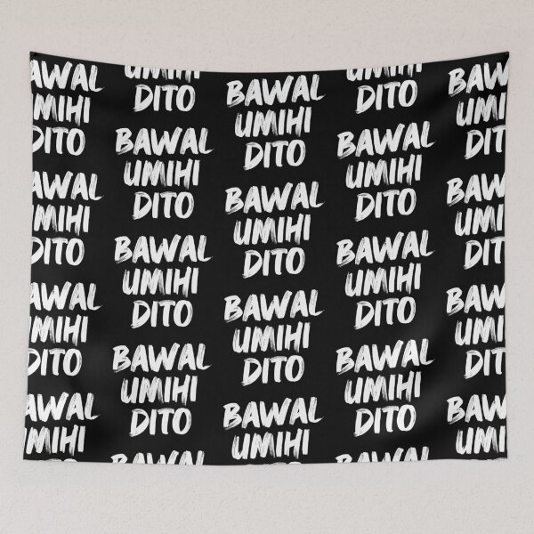 Item preview, BAWAL UMIHI DITO FUNNY FILIPINO DOG MAT CAT MAT designed and sold by aydapadi.