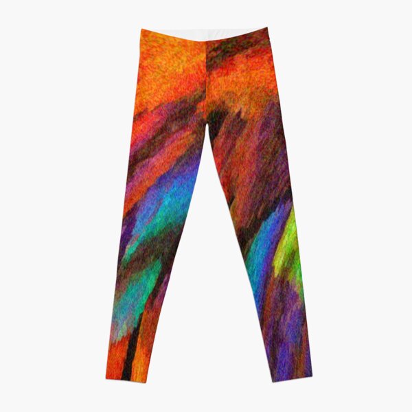 Rainbow Waterfall by Cecile Grace Charles Leggings