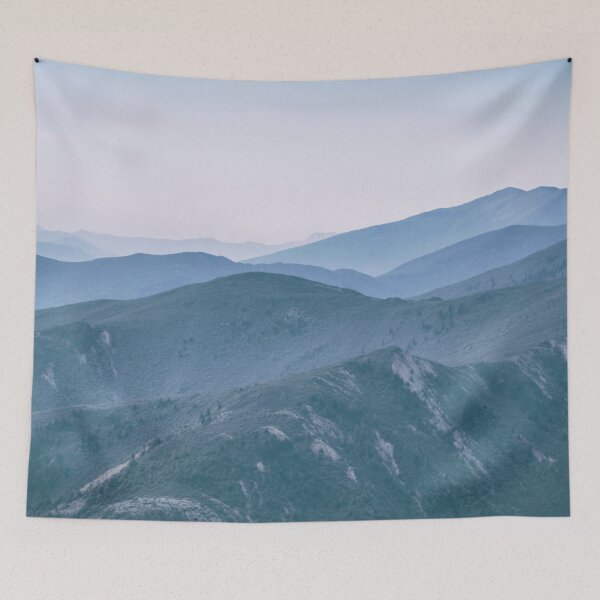 Item preview, Blue hills landscape designed and sold by Sasas Design.