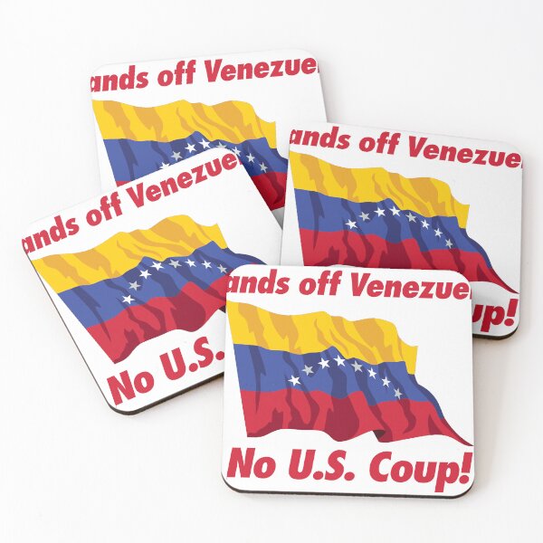 Item preview, Hands Off Venezuela - No U.S. Coup! designed and sold by ez-does-it.