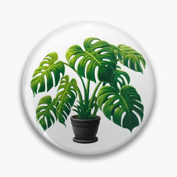 Item preview, Monstera Deliciosa, Potted Houseplant in Black Pot - No Outline designed and sold by Star-Fragment.