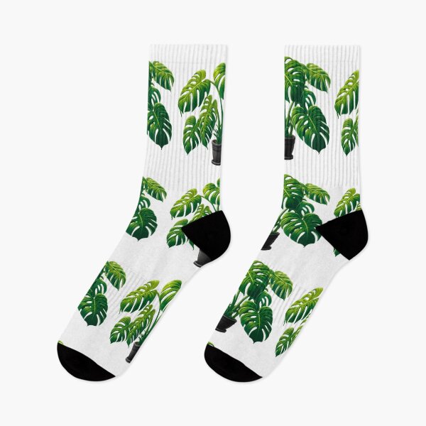 Item preview, Monstera Deliciosa, Potted Houseplant in Black Pot - No Outline designed and sold by Star-Fragment.