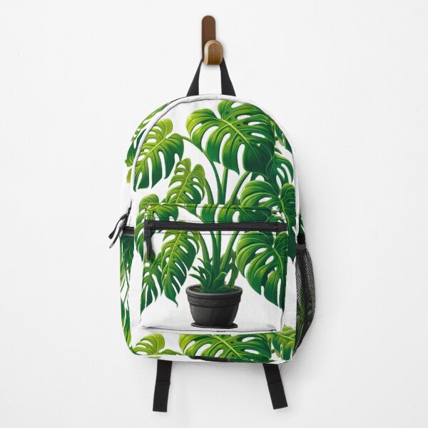 Item preview, Monstera Deliciosa, Potted Houseplant in Black Pot - White Outline designed and sold by Star-Fragment.