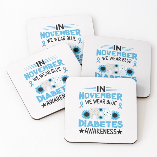 Item preview, In November We Wear Blue for Diabetes Awareness  designed and sold by Foryoubroshirt.