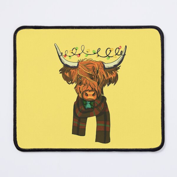 Item preview, Scottish Highland Cow With Christmas Lights designed and sold by I Am Cuta.