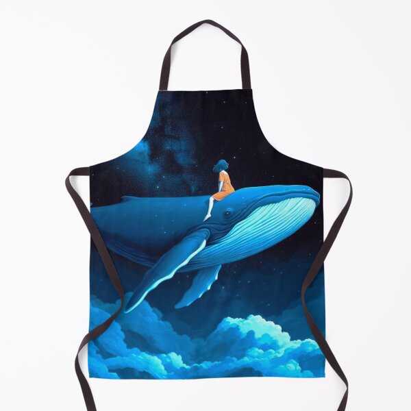 Item preview, A girl sitting on a whale and admiring the sky. designed and sold by growing-mom.