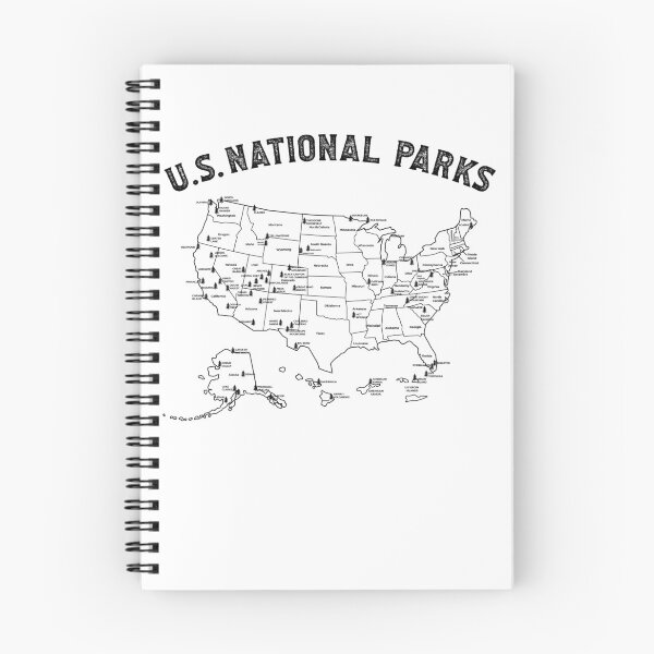 Item preview, US National Parks USA Map Hiking Camp Kids Camping Gear designed and sold by DynamicDesign.