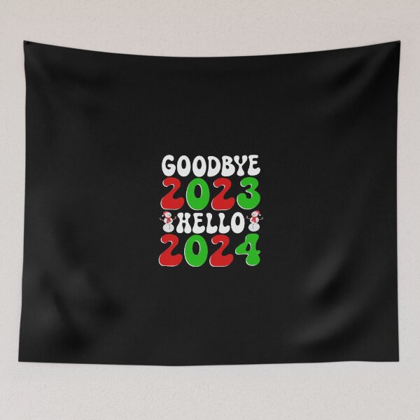 Item preview, Goodbye 2023 Hello 2024 Snowman Say Merry Happy Christmas Family Happy New Year Xsmas  designed and sold by DjenShop.