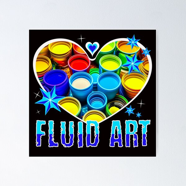 Item preview, I Love Fluid Art designed and sold by TempoTees.