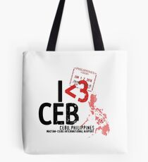 I ♥ Cebu - Airport Stamp Tote Bag