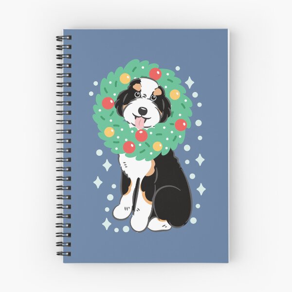 Item preview, Merry Christmas Black TriColor Aussiedoodle Aussie Doodle Dog designed and sold by Lulupainting.