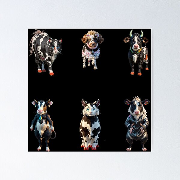 Item preview, Full Package of mutant cows perfect to decorate a crazy place designed and sold by Carlos Gudino.