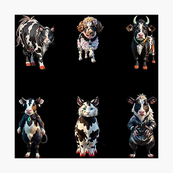 Item preview, Full Package of mutant cows perfect to decorate a crazy place designed and sold by Carlos Gudino.