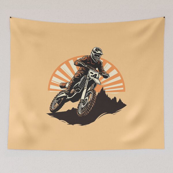 Item preview, Orange Moto Cross Dirt Bike Enduro Rider designed and sold by meganohm.