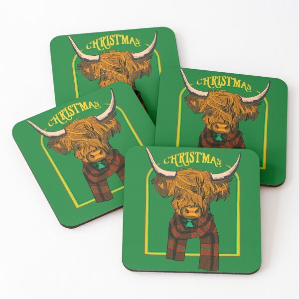Item preview, Business Highland Cow With Christmas Text designed and sold by I Am Cuta.