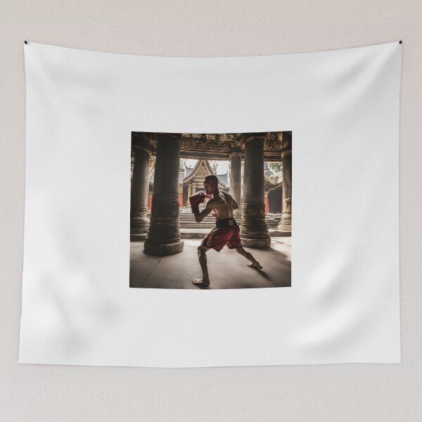 Item preview, Muay Thai in Thai Temple designed and sold by AsianStyle2020.