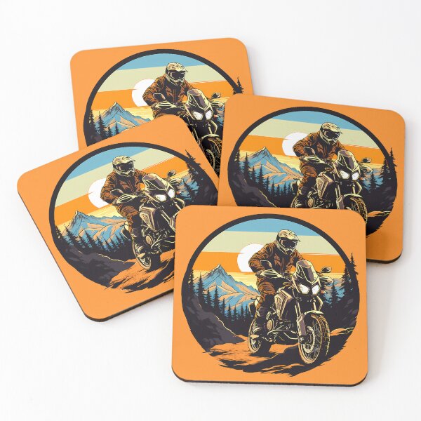 Item preview, Adventure Rider on a Enduro Dirt Bike Moto Cross Style designed and sold by meganohm.