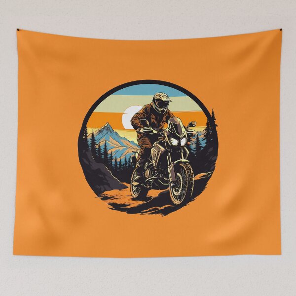 Item preview, Adventure Rider on a Enduro Dirt Bike Moto Cross Style designed and sold by meganohm.