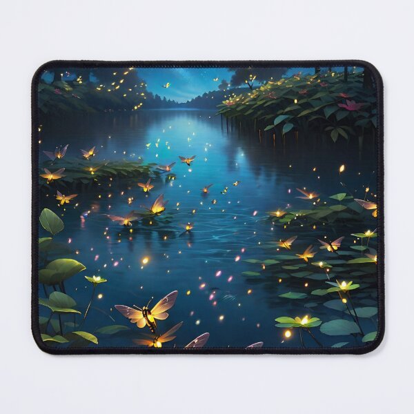 Item preview, Mesmerizing Swarm of Brilliantly Colored Fireflies designed and sold by Best-Art-32.