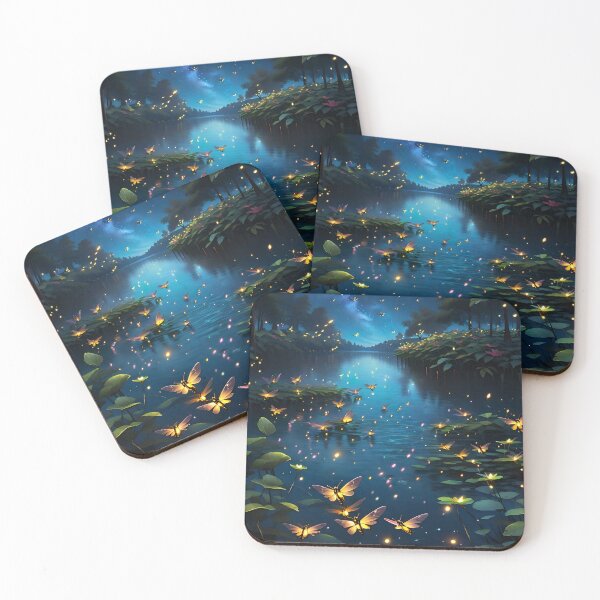 Item preview, Mesmerizing Swarm of Brilliantly Colored Fireflies  designed and sold by Best-Art-32.