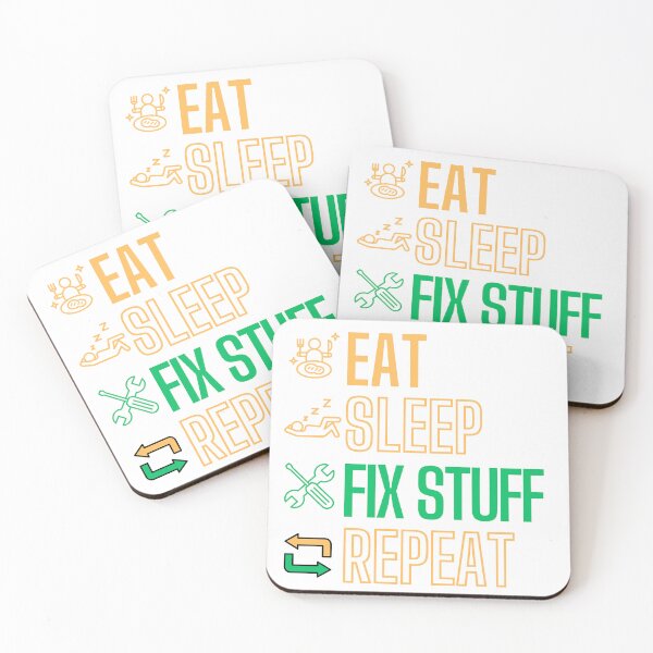 Item preview, Eat Sleep Fix Stuff Repeat : Perfect Gift for Handy People designed and sold by Blendfactor.