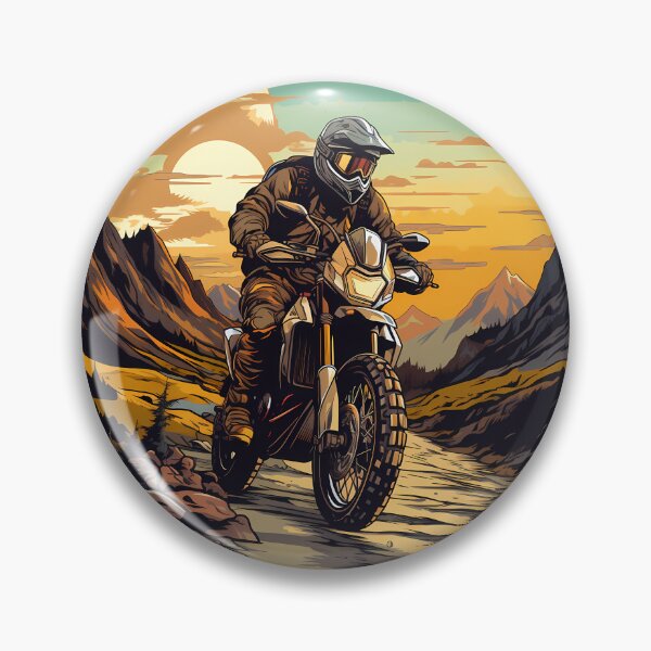 Item preview, Adventure Rider in the Rockies on a Enduro Dirt Bike Moto Cross Style designed and sold by meganohm.