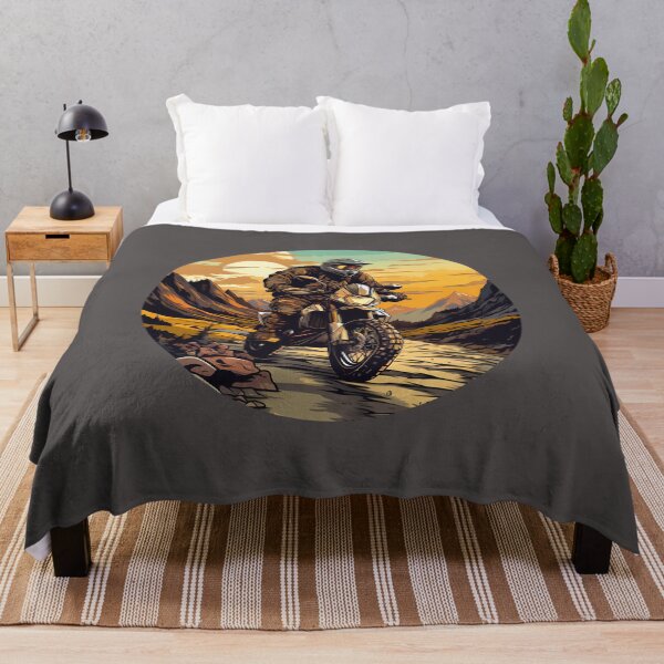 Item preview, Adventure Rider in the Rockies on a Enduro Dirt Bike Moto Cross Style designed and sold by meganohm.