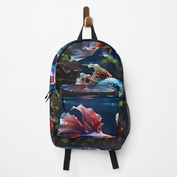 Item preview, A Colorful School of Vibrant Betta Fish Swimming in Perfect Harmony | Betta Fish Gallery designed and sold by Best-Art-32.