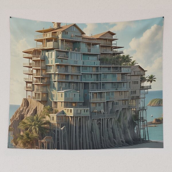 Item preview, A Vintage Haven: A Coastal Retreat Steeped in History designed and sold by Best-Art-32.