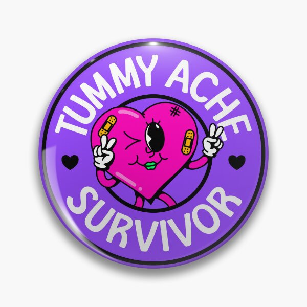 Item preview, Tummy Ache survivor - Cute Heart - IBS / Crohn's Awareness designed and sold by Picket Club.