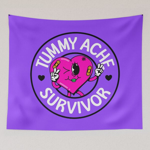 Item preview, Tummy Ache survivor - Cute Heart - IBS / Crohn's Awareness designed and sold by Picket Club.