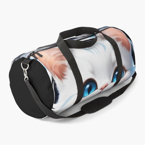 Item preview, Cute white space cat with blue eyes looking at the moon and stars.Astronaut cat. designed and sold by By-Jeff.