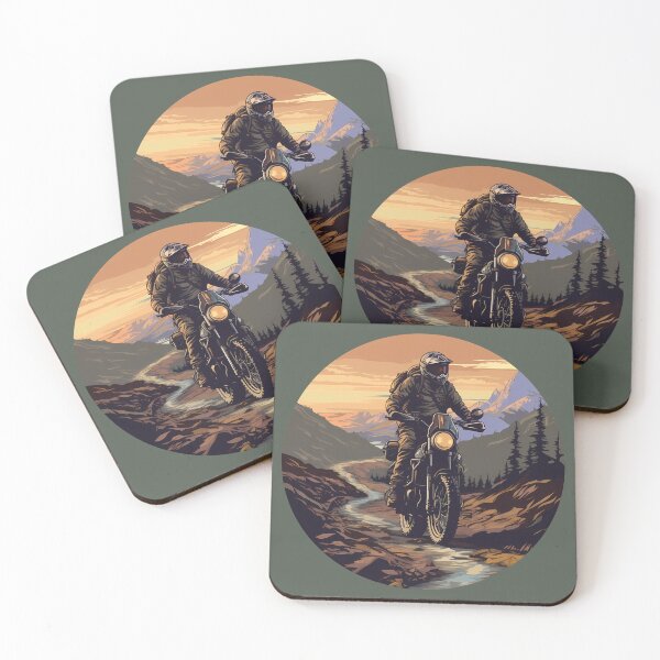 Item preview, Motocross Dirt Biker on a Mountain Adventure Trail designed and sold by meganohm.